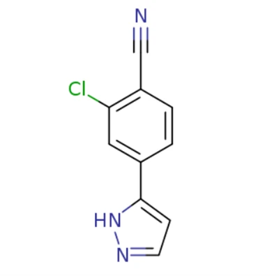 2-chloro-4- (1H-pyrazol-3-yl) Benzonitrile (CAS: 1297537-37-1)